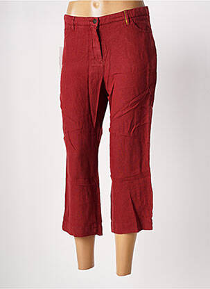 Pantalon trei sferturi roșu COUTURIST femeie