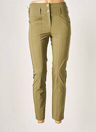 Pantalon 7/8 talie înaltă talie înaltă verde COUTURIST femeie
