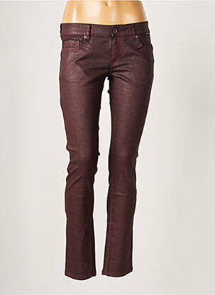 Pantalon slim talie joasă talie joasă violet COUTURIST femeie