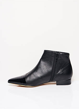 Botine/ghete vârf ascuțit toc plat până la 3 cm negru CRISTINA MILLOTTI femeie