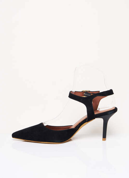 Sandale/pantofi decupați închidere cu buclă(e) toc de 7 la 9 cm negru SARENZA femme