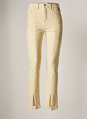 Blugi cu croială dreaptă galben NEKANE femeie