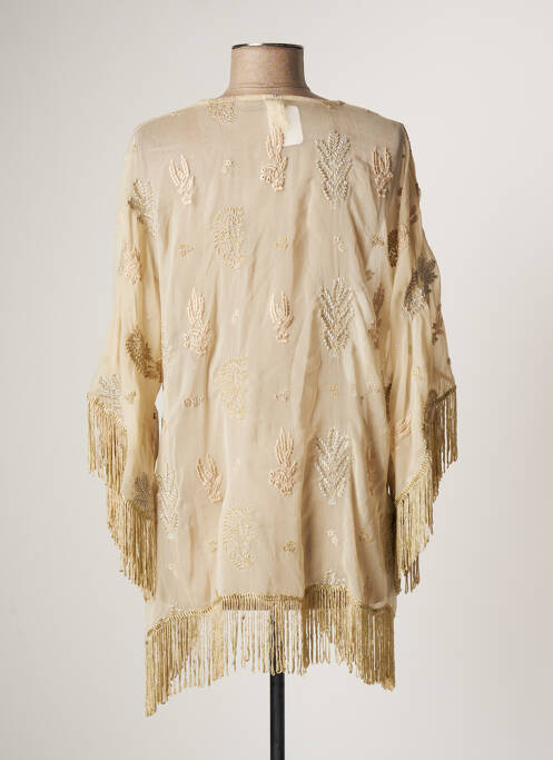 Tunică mâneci lungi bej NEKANE femeie