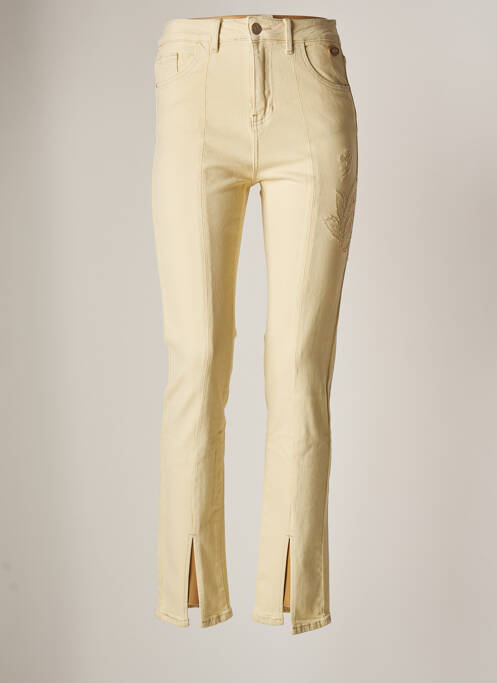 Blugi cu croială dreaptă galben NEKANE femeie