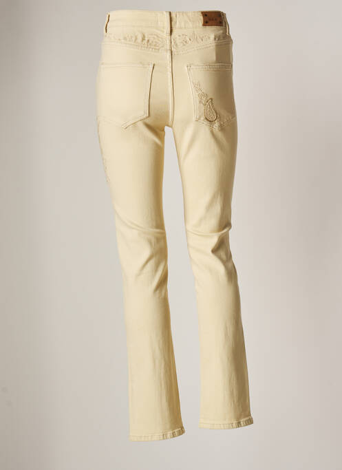 Blugi cu croială dreaptă galben NEKANE femeie