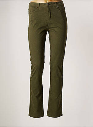 Pantalon drept elasticitate mărime normală verde KANOPE femeie