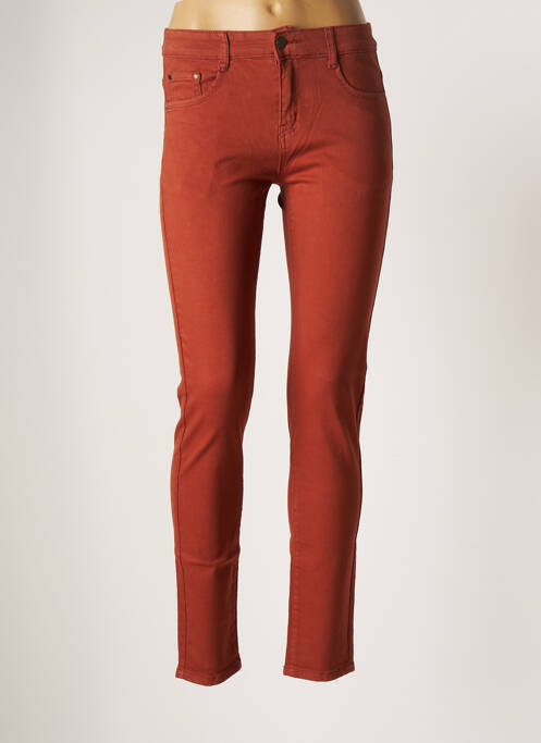 Pantalon slim portocaliu KALISSON femeie