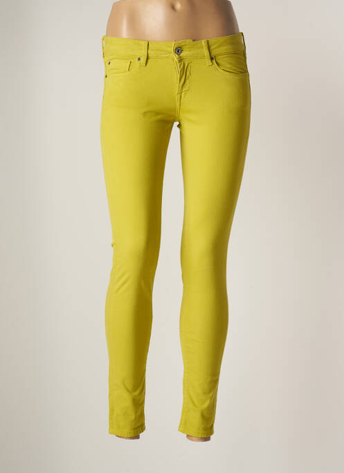 Pantalon slim galben PEPE JEANS femeie