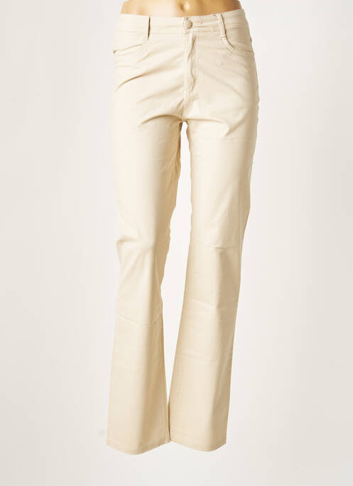 Pantalon slim bej YOULINE femeie