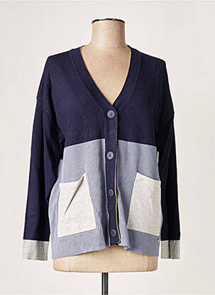 Vestă cu mâneci lungi albastru WNT COLLECTION femeie