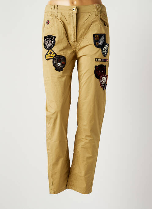 Pantalon slim bej AERONAUTICA femeie