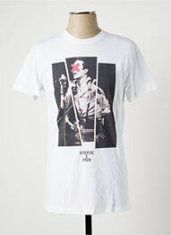 Tricou elasticitate mâneci scurte alb HIMSPIRE bărbat