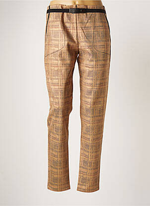 Pantalon slim bej LO! LES FILLES femeie