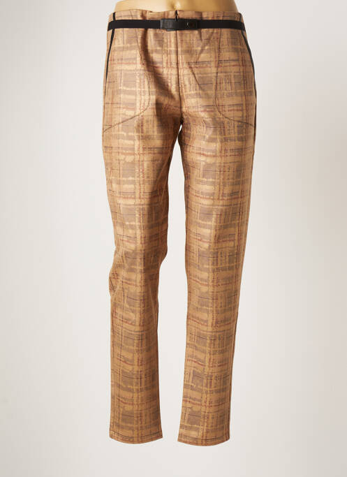 Pantalon slim bej LO! LES FILLES femeie