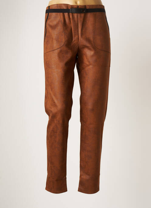 Pantalon slim maro LO! LES FILLES femeie