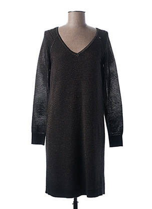 Rochie pulover croială dreaptă mâneci lungi bej MADO ET LES AUTRES femeie