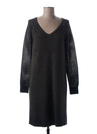 Rochie pulover croială dreaptă mâneci lungi bej MADO ET LES AUTRES femme