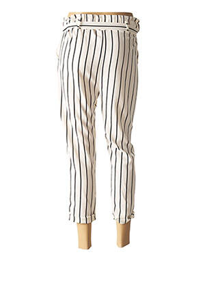 Pantalon 7/8 talie elastică alb MINSK femeie