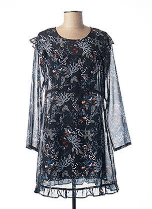 Rochie scurtă croială fluidă mâneci lungi albastru MADO ET LES AUTRES femeie