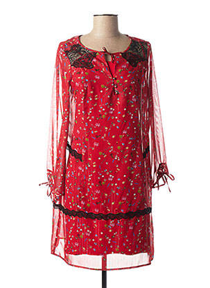 Rochie scurtă croială fluidă mâneci lungi roșu MADO ET LES AUTRES femeie