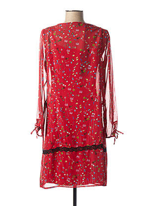 Rochie scurtă croială fluidă mâneci lungi roșu MADO ET LES AUTRES femeie