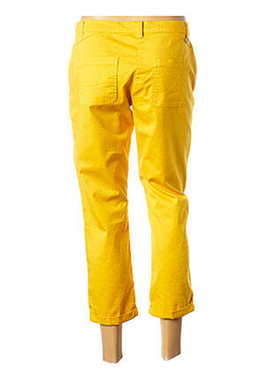 Pantalon trei sferturi elasticitate talie joasă galben MADO ET LES AUTRES femeie