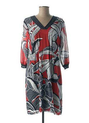 Rochie midi mâneci 3/4 mâneci 3/4 roșu MADO ET LES AUTRES femeie