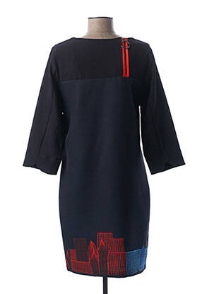Rochie midi mâneci 3/4 mâneci 3/4 albastru MADO ET LES AUTRES femeie
