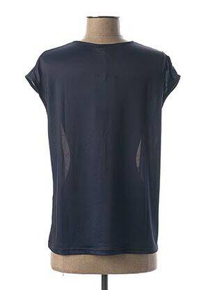 Tricou elasticitate mâneci scurte albastru MIA SOANA femeie