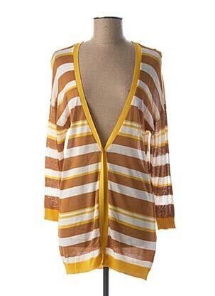 Vestă cu mâneci lungi maro MIA SOANA femeie