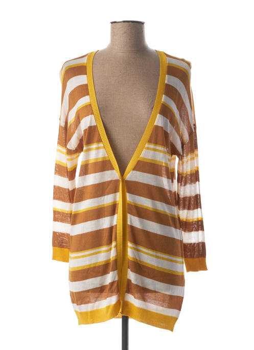 Vestă cu mâneci lungi maro MIA SOANA femeie