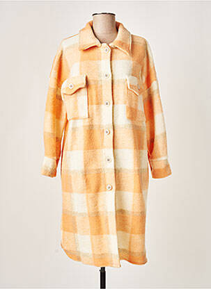 Palton lung portocaliu BOBBIE&BOB femeie