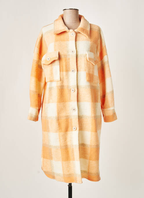 Palton lung portocaliu BOBBIE&BOB femeie