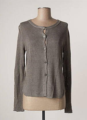 Vestă cu mâneci lungi gri SANDWICH femeie