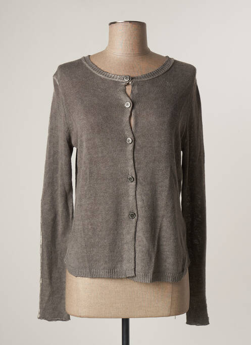 Vestă cu mâneci lungi gri SANDWICH femeie