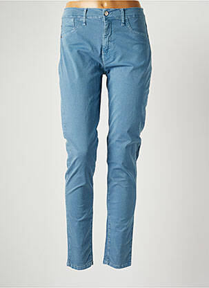 Pantalon slim albastru DESGASTE femeie