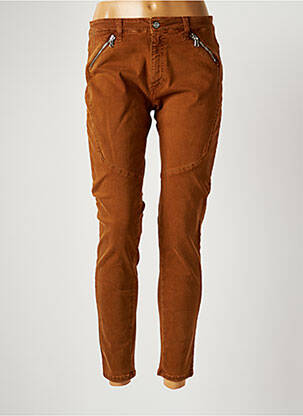 Pantalon 7/8 maro DESGASTE femeie