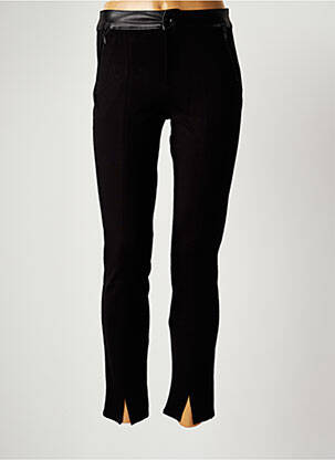 Pantalon slim negru DESGASTE femeie