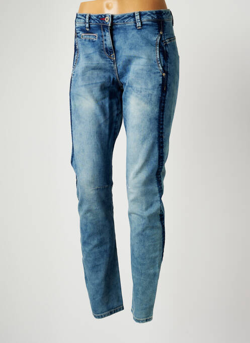 Blugi cu croială slim albastru SANDWICH femeie