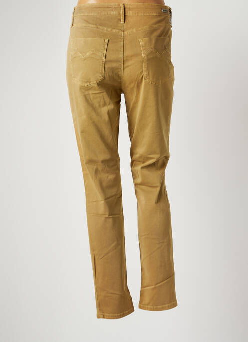 Pantalon slim maro DESGASTE femeie