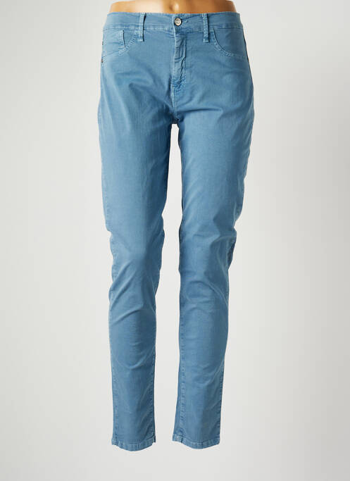 Pantalon slim albastru DESGASTE femeie