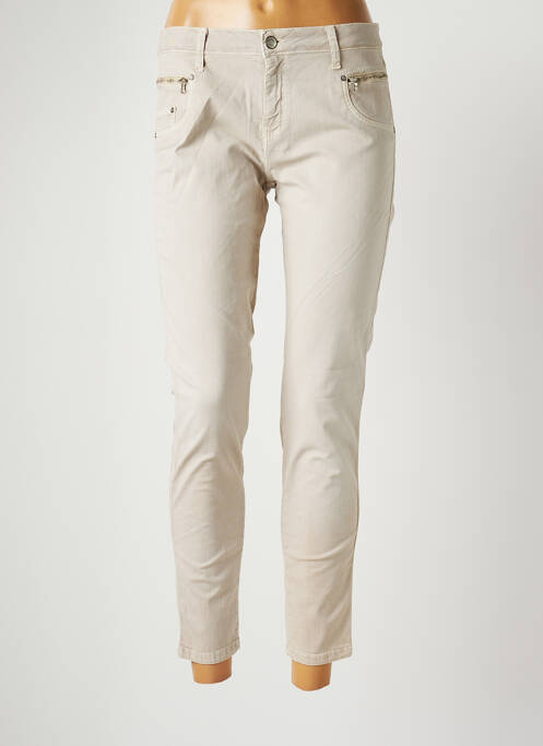 Pantalon 7/8 bej DESGASTE femeie