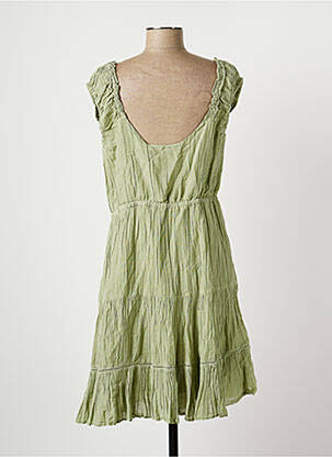 Rochie midi fără mâneci fără mâneci verde GUESS femeie