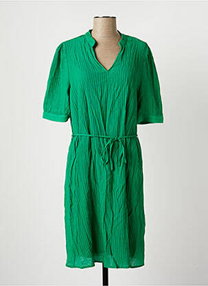 Rochie midi mâneci scurte mâneci scurte verde GEISHA femeie