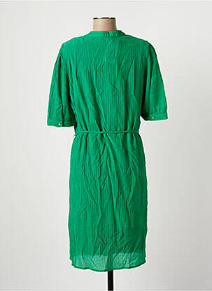 Rochie midi mâneci scurte mâneci scurte verde GEISHA femeie