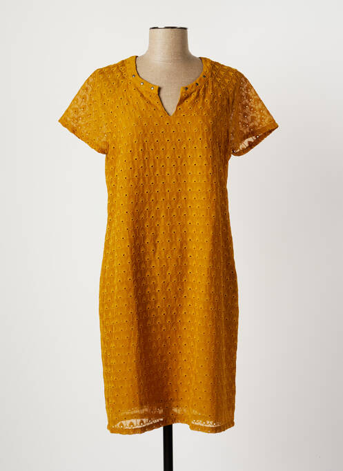 Rochie midi galben MADO ET LES AUTRES femeie