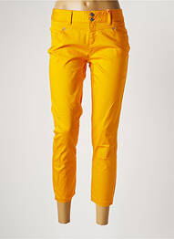 Pantalon 7/8 elasticitate mărime normală galben STREET ONE femme
