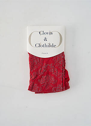 Colanți elasticitate roșu CLOVIS & CLOTHILDE femeie