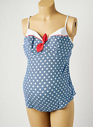 Costum de baie maternitate elasticitate albastru CACHE COEUR femeie