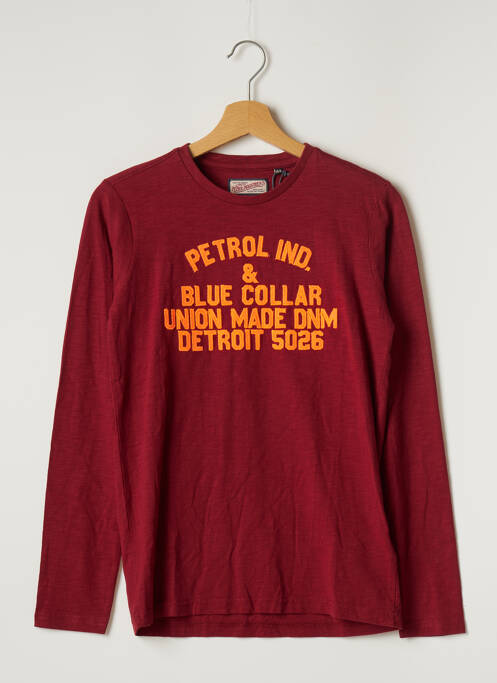 Tricou mâneci lungi mâneci lungi roșu PETROL INDUSTRIES garcon